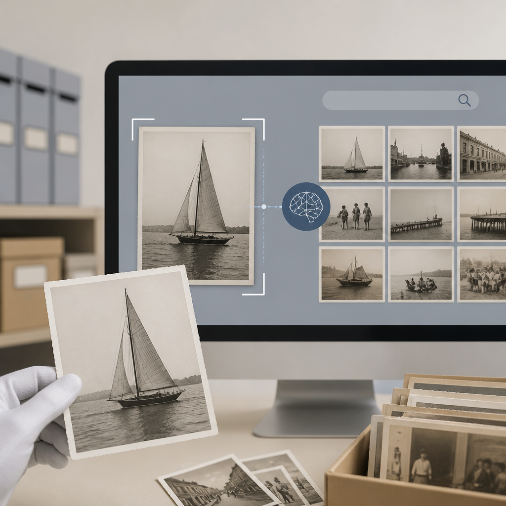 Image recognition for archive search